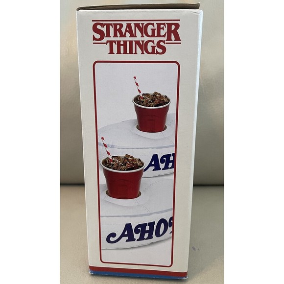 Stranger Things Scoops Ahoy Hat Beverage Boats inflatable Floating Holders - Picture 2 of 4